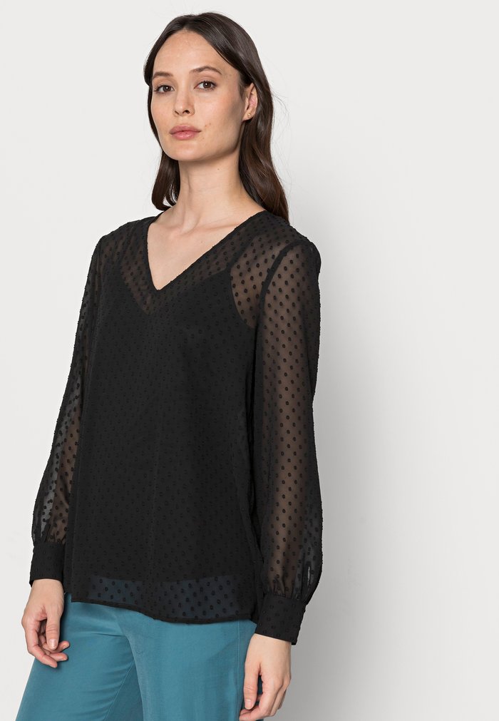 Chemisier Anna Field V Neck Noir Femme | GPI-4523623